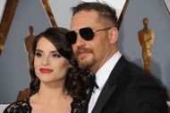 Riley and Tom Hardy at the 88th Annual Academy Awards - Arrivals - Source: Getty